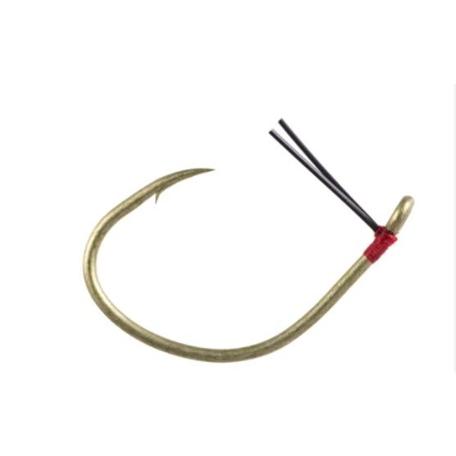 Owner Wacky Weedless Hook  #2/0 Camo Green 4/Pkg