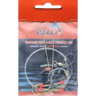 ETIC Pickerel Rig Etic Carlisle Gold Hook 20Lbs