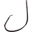OWNER Owner Tournament Mutu Light Circle Hook #2 Black Chrome 8/Pkg