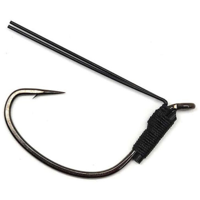 Gamakatsu Wicked Wacky Weedless #2/0 Black Hooks 3/Pkg