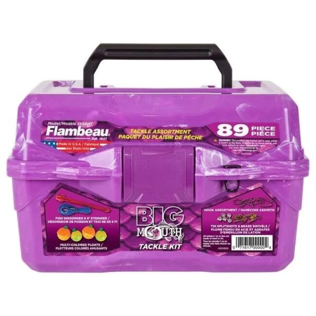 Coffre De Pêche Flambeau Big Mouth 89 Morceaux - Mauve