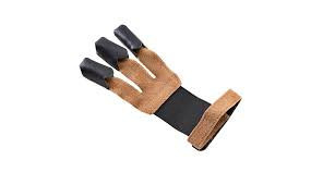 Gant De Tir à L’arc 3 Doigts Indian Archery – Taille L, Cuir Marron, Fait USA