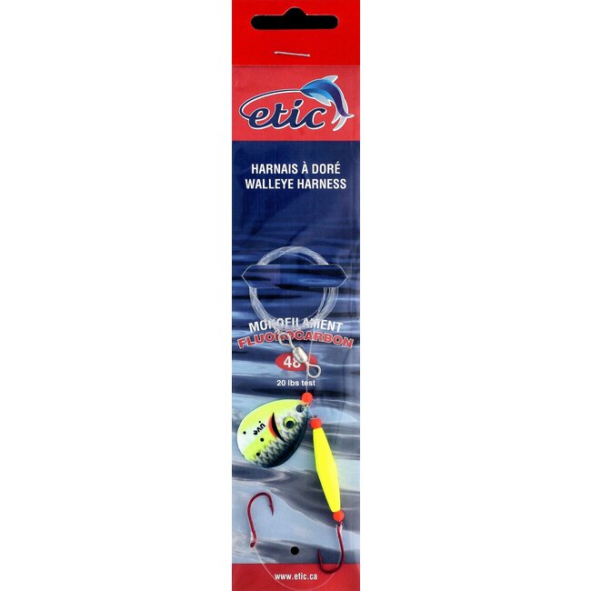 Etic Walleye Harness with Colorado Spoon #4 48" 20 Lbs