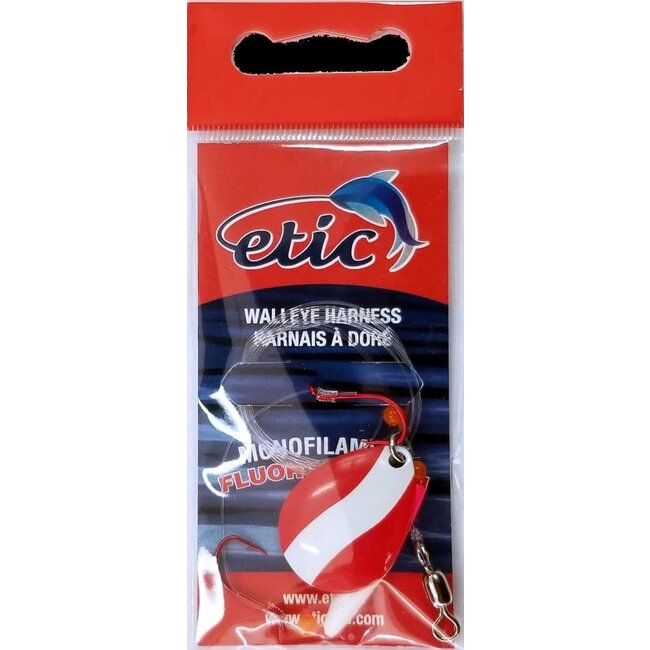 Etic Walleye Harness with Colorado Spoon #4 48" 20 Lbs
