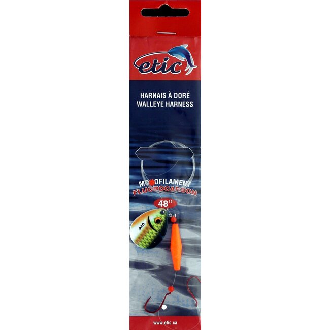 Etic Walleye Harness with Colorado Spoon #4 48" 20 Lbs