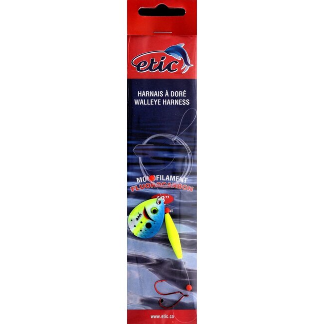 Etic Walleye Harness with Colorado Spoon #4 48" 20 Lbs