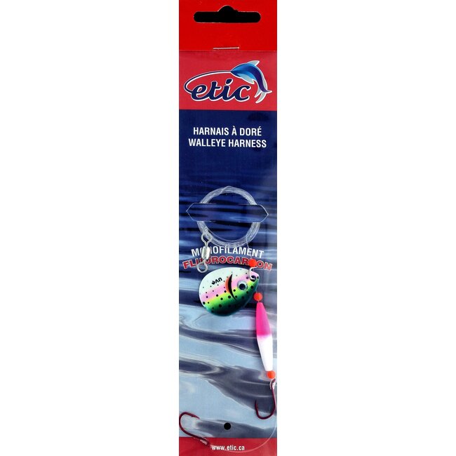Etic Walleye Harness with Colorado Spoon #4 48" 20 Lbs