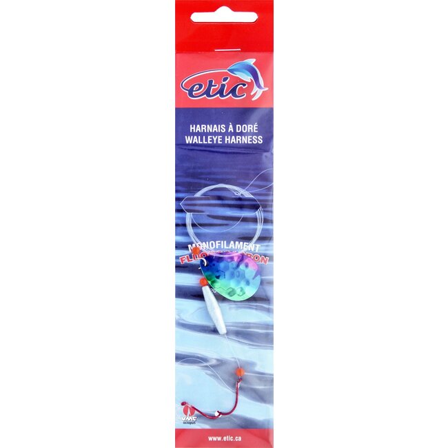Etic Walleye Harness with Colorado Spoon #4 48" 20 Lbs