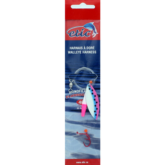 Etic Willow Leaf Walleye Harness #4 48" 20Lbs