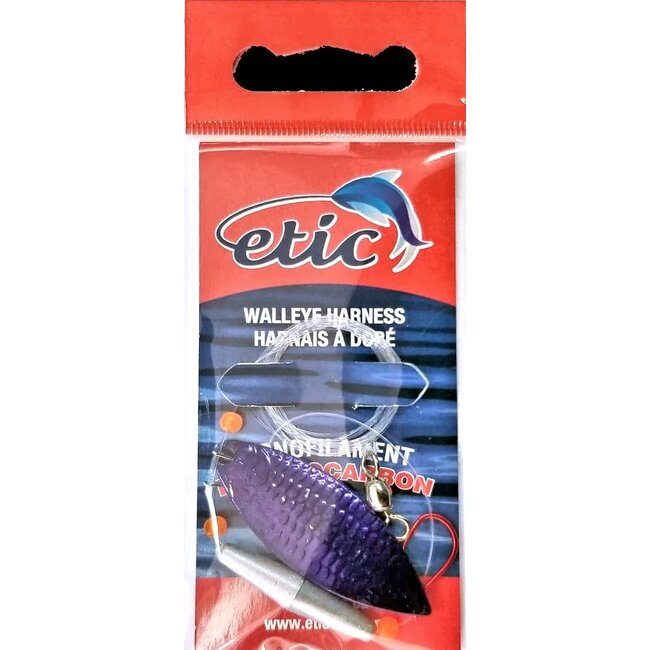 Etic Willow Leaf Walleye Harness #4 48" 20Lbs