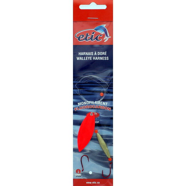 Etic Willow Leaf Walleye Harness #4 48" 20Lbs
