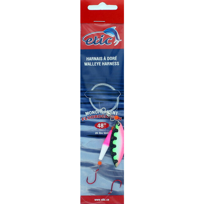 Etic Willow Leaf Walleye Harness #4 48" 20Lbs