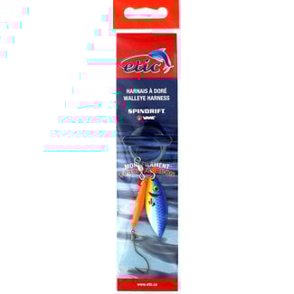 ETIC Harnais À Doré Etic Willow Leaf 48" Blue Minnow 20Lbs