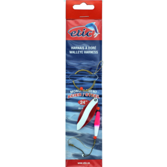 ETIC Etic Willow Leaf Walleye Harness Steel 24" #4 20Lbs