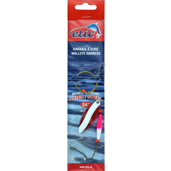 Etic Willow Leaf Walleye Harness Steel 24" #4 20Lbs
