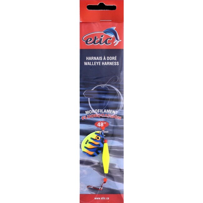 Etic Walleye Harness with Colorado Spoon #4 48" 20 Lbs