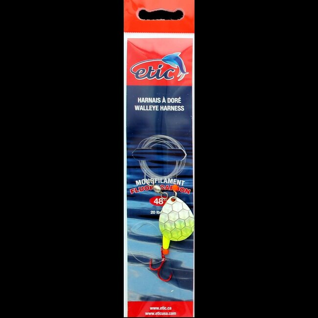 Etic Walleye Harness with Colorado Spoon #4 48" 20 Lbs