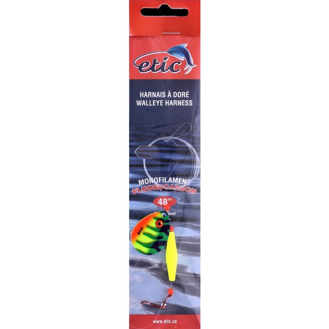 Etic Walleye Harness with Colorado Spoon #4 48" 20 Lbs