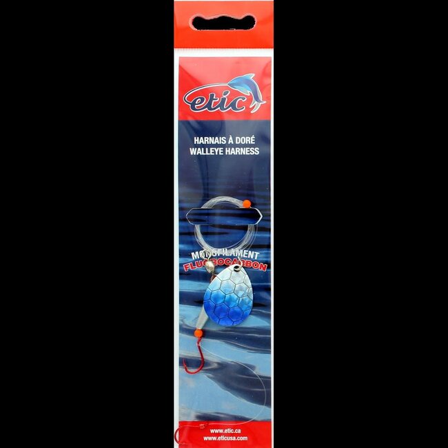 Etic Walleye Harness with Colorado Spoon #4 48" 20 Lbs