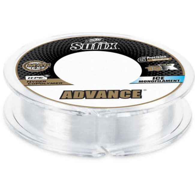 Sufix Advance Ice Line Monofilament Clear 2Lbs 100 Yards