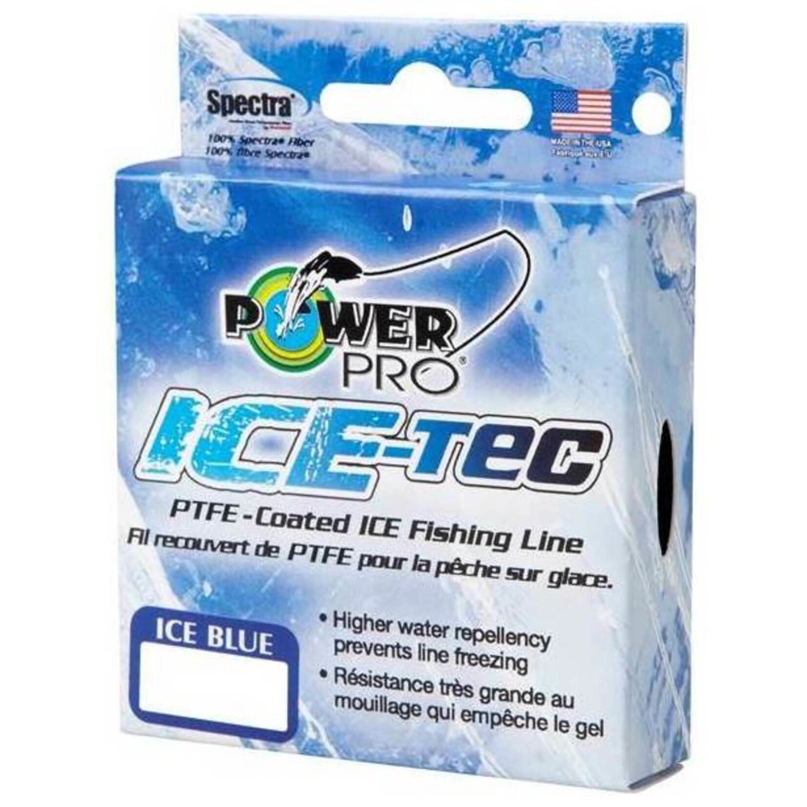POWER PRO Fil Tressé Power Pro Ice-Tec 8Lbs Blue 50 Verges
