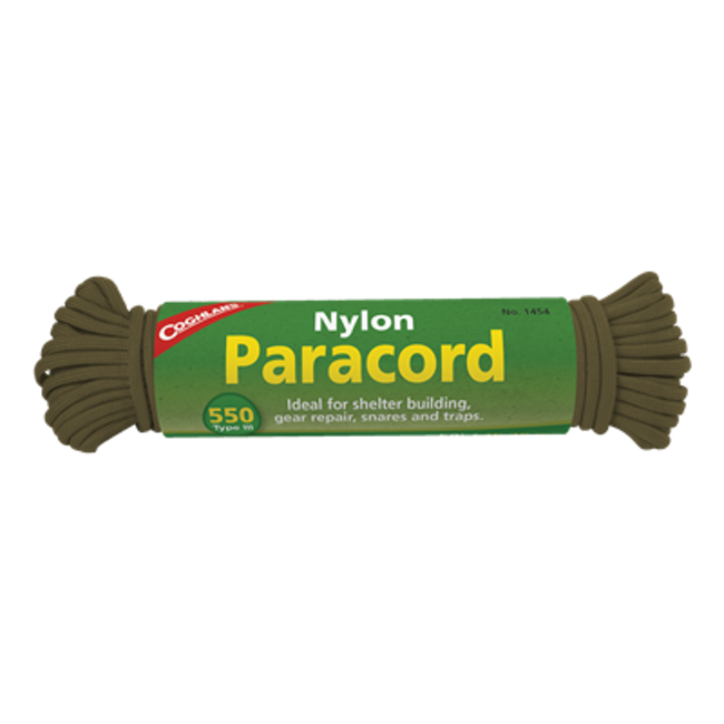 Coghlan's 550 Nylon Paracord 50' Green