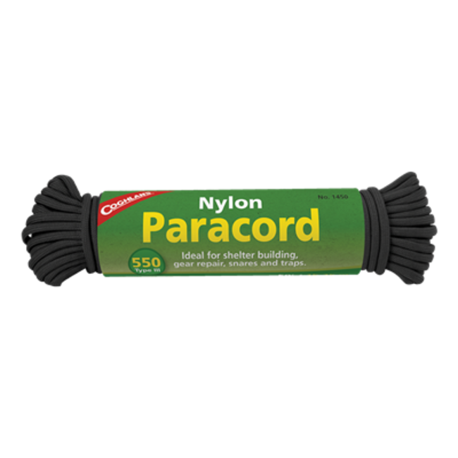 Paracorde Coghlan'S 550 Nylon 50' Noir