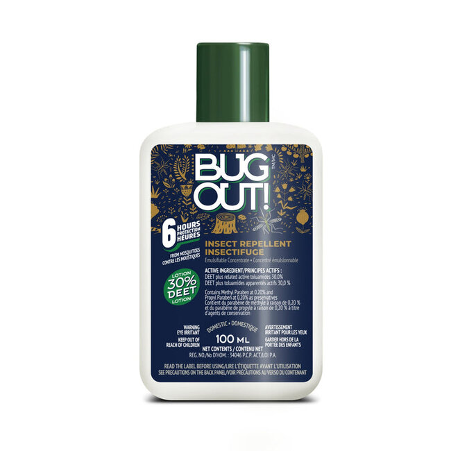 Bug Out Insect Repellent Lotion – DEET 30% – 100ml – 6h