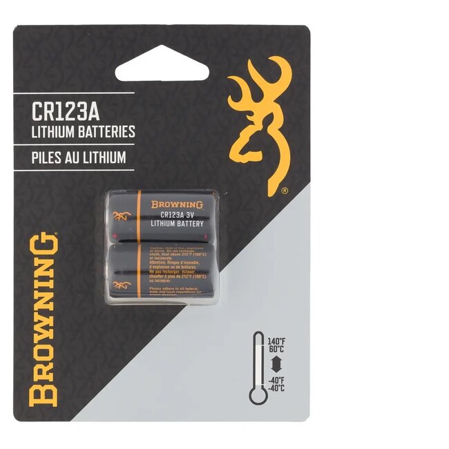 Piles Browning Au Lithium Cr123A 2/Pqt