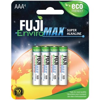 Fuji EnviroMAX AAA Batteries 4/Pkg