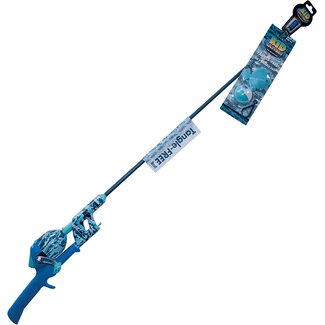 PROFISHIENCY Kid Casters Tangle-Free Combo Blue Camo
