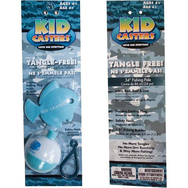 Ensemble De Pêche Kid Casters Débutant Bleu