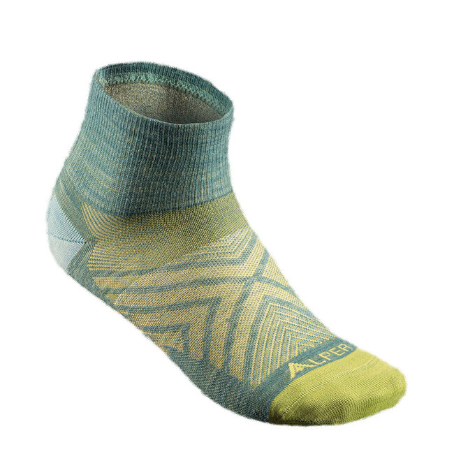 Alper River 1/4 Merino Women's Aqua Green Socks