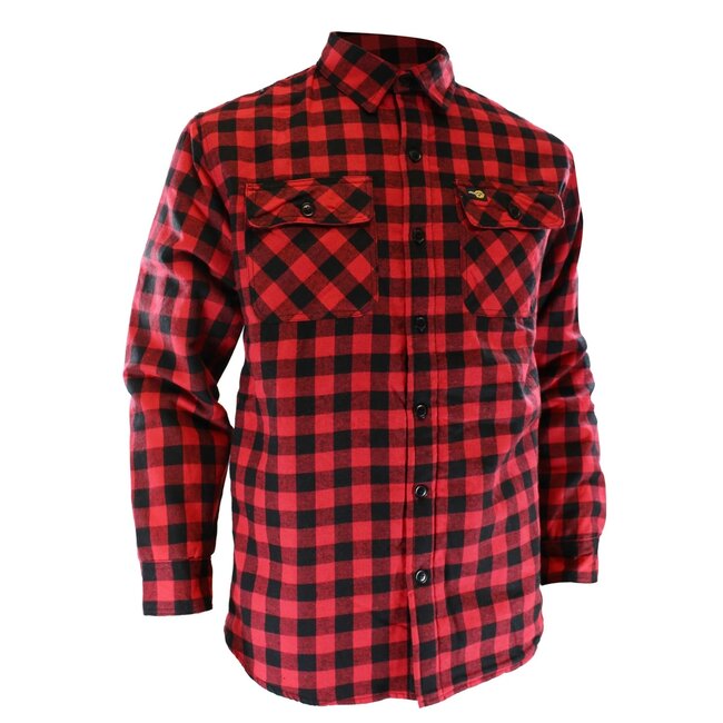 Chemise Jackfield En Flanelle Doublée Sherpa Noir/Rouge