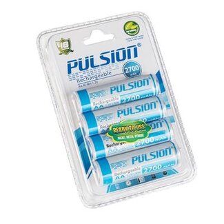 Pulsion Rechargeable AA Batteries 4/Pkg