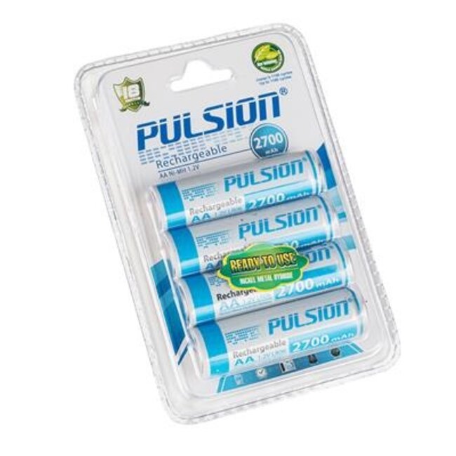 Pulsion Rechargeable AA Batteries 4/Pkg
