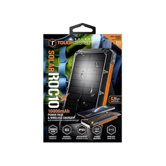 TOUGHTESTED Toughtested Solar Roc10 10000Mah Solar Charger & Power Bank