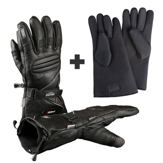 Angora Leather Gloves  Pn40 With Removable Lining