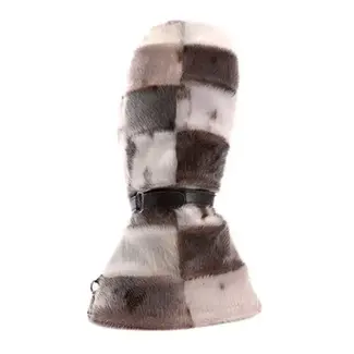 BILODEAU Bilodeau Seal Fur Long Mittens Natural