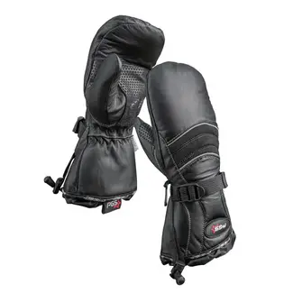 Mitaines Pgs En Cuir Femme Noir