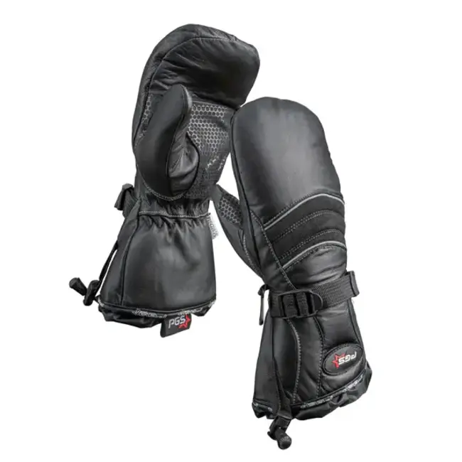 Mitaines Pgs En Cuir Femme Noir