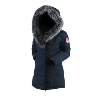 Manteau Angora Long Femme Noir