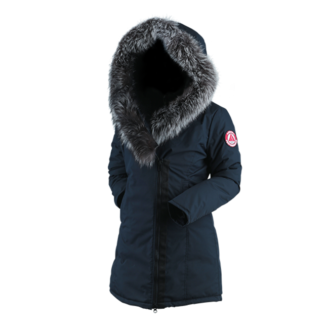 Angora Long Women's Coat Black