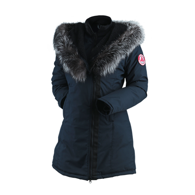 Manteau Angora Long Femme Noir