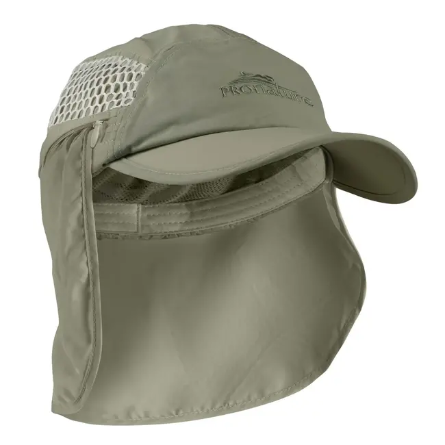 Casquette Pronature Avec Rabat Anti-Uv Olive