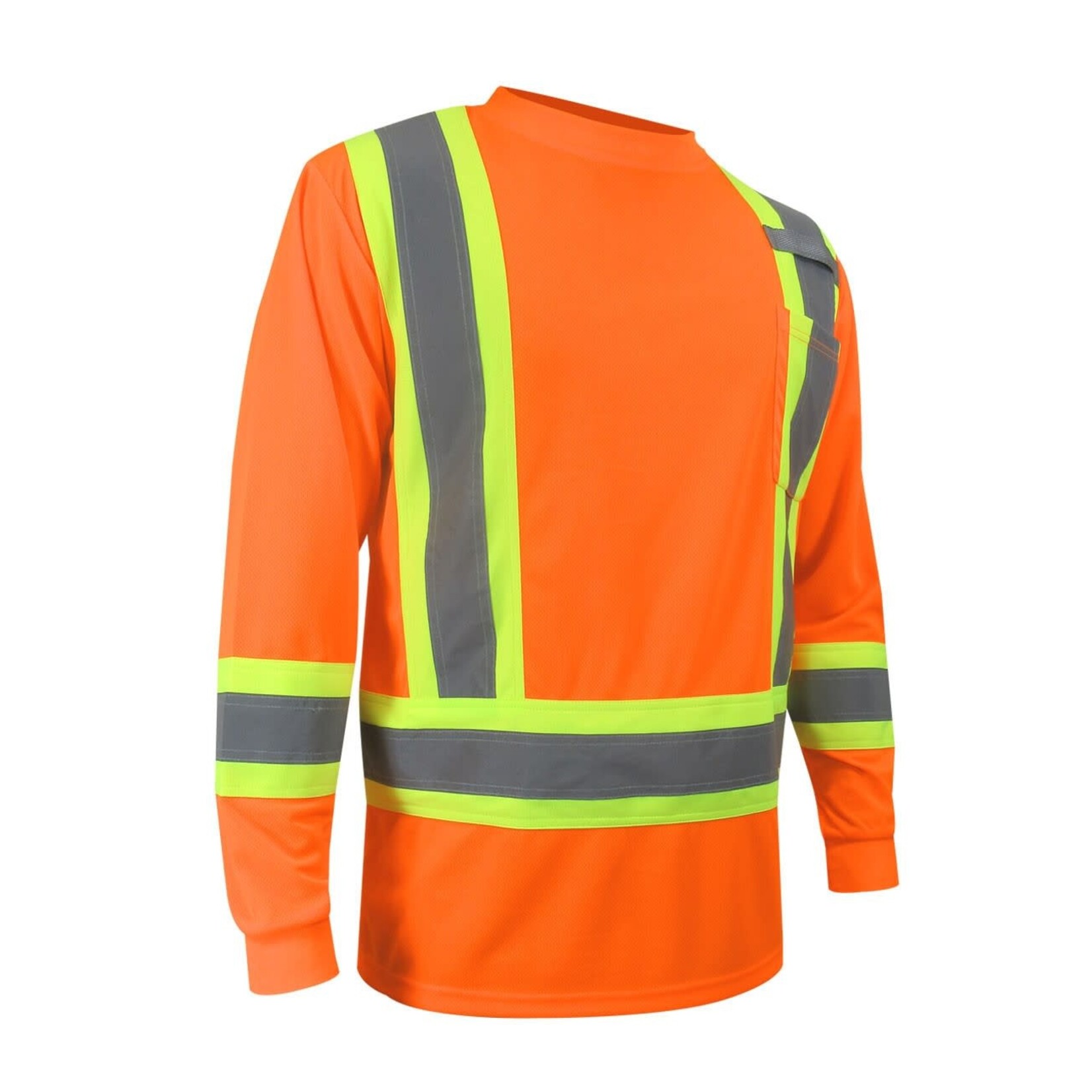 JACKFIELD T-Shirt Manches Longues Travail Orange Homme