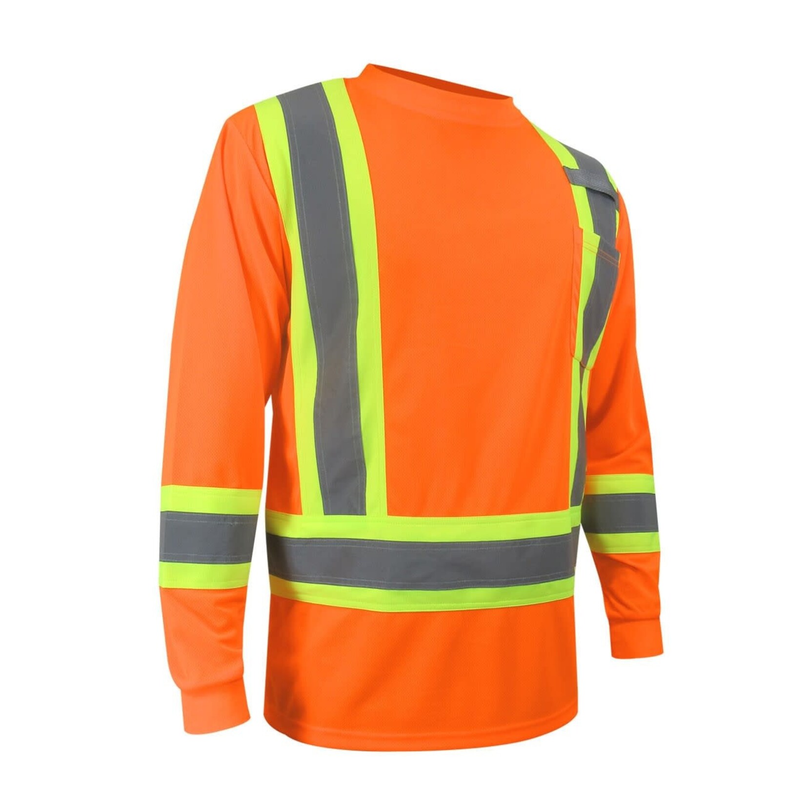 JACKFIELD T Shirt Manches Longues Travail Orange Homme