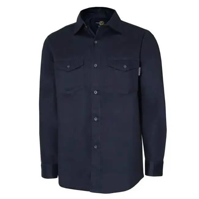 Jackfield Longsleeve Work Shirt with Buttons Men's Navy