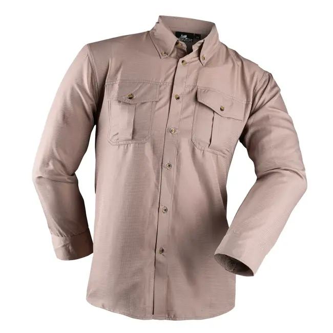 Pronature Breathe Long Sleeve Fishing Shirt Men's Beige