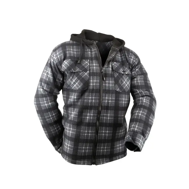 GKS Countryside Polar Hooded Shirt  Men's Gray